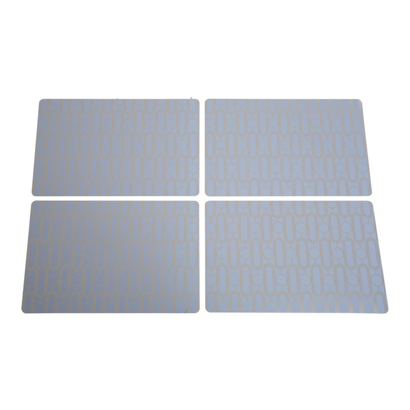 Anyia Geometric Rectangle Placemat, Blue