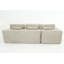 Canapé modulaire 105 po avec méridienne en L 105 po, canapé modulaire moderne avec assise profonde, canapé rembourré pour la chambre à coucher du salon, aucun assemblage requis (tissu velours côtelé), brun clair