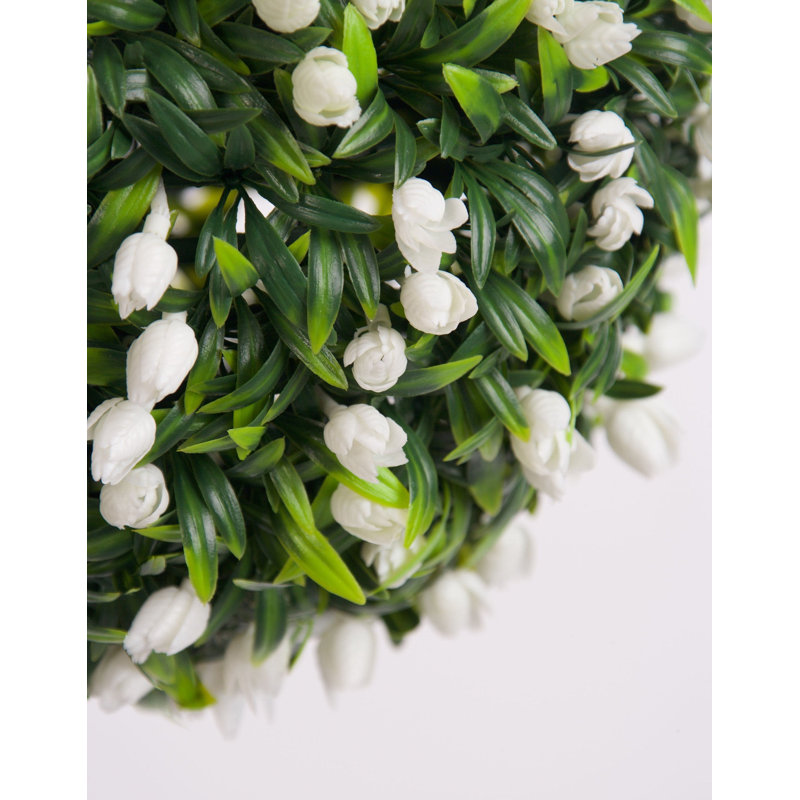 Faux Plant, 38cm H x 38cm W x 38cm D, White