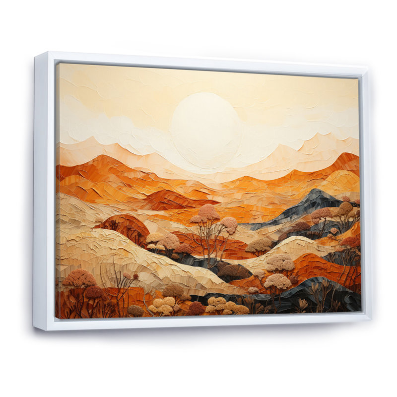 Canyon Mirage III - impression, H 30 po x l 40 po x P 1,5 po, Cadre flottant blanc