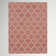 Tapis intérieur / extérieur géométrique rouge rouille