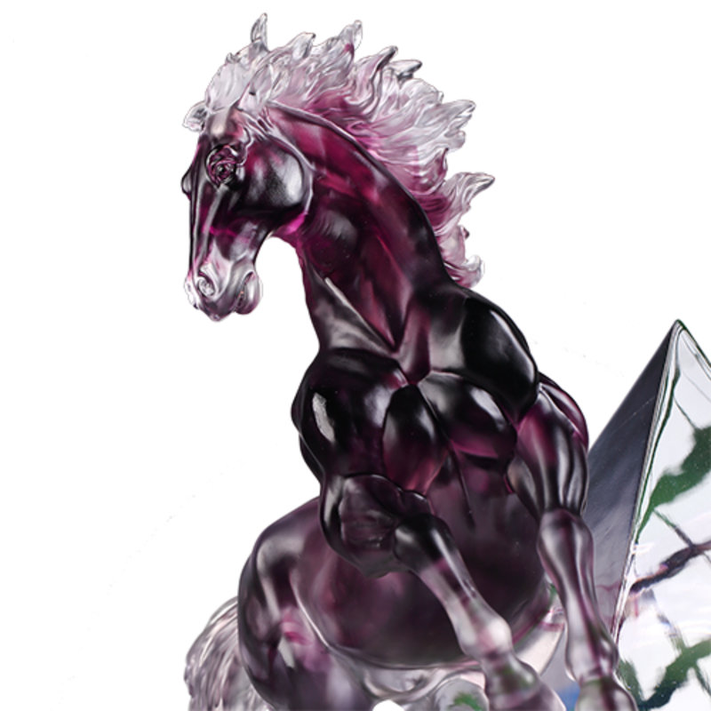 LIULI Crystal, Horse Sculpture |Faith