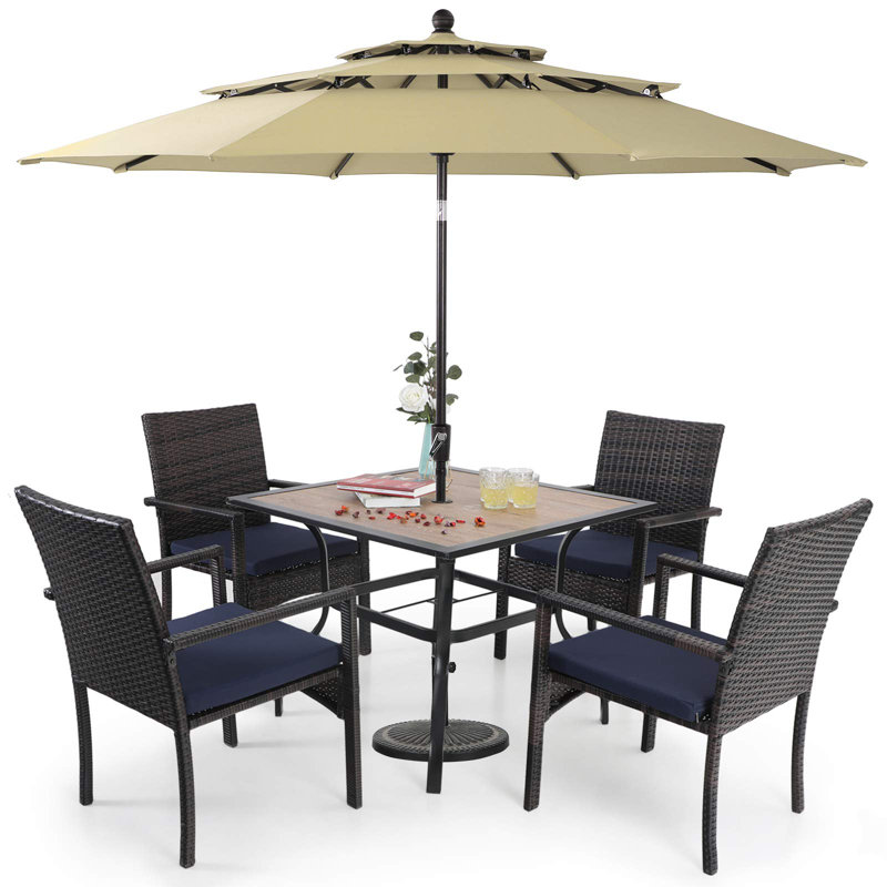 4 - Person Patio Dining Set with , Cushions Included