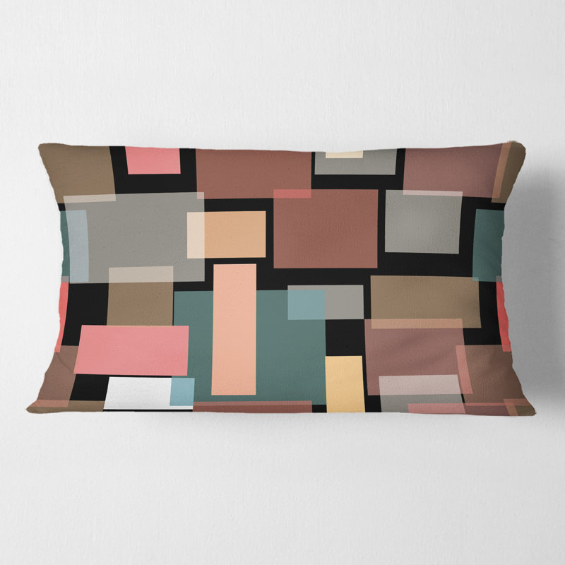 Coussin décoratif rétro Mid-Century