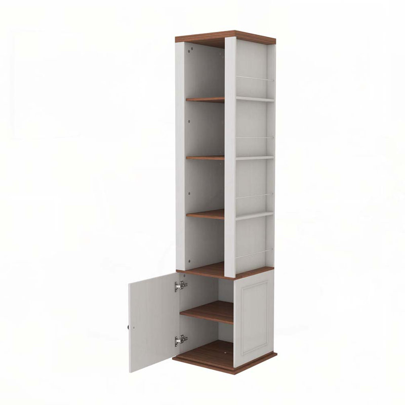 Armoire de rangement rotative à 360 ° avec miroir pleine longueur