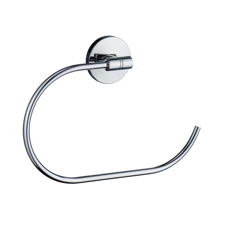 Studio Towel Ring, Brushed Chrome