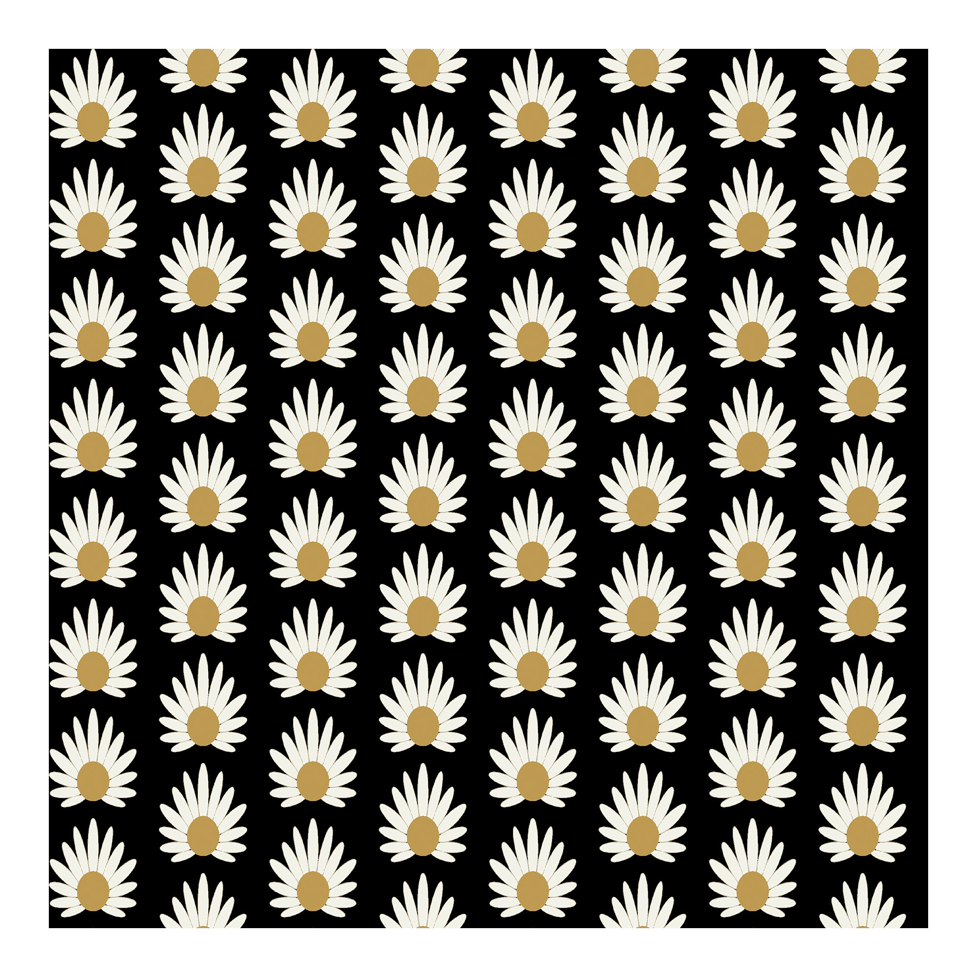 Fleur Peel & Stick Floral Wallpaper, Black