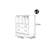 Small size floor standing bookcase