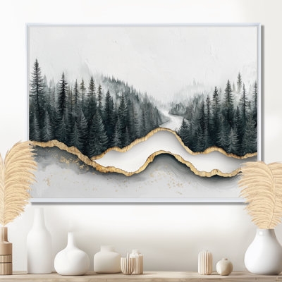Crystal Current Into The Winter Forest River I - Forest Wall Art