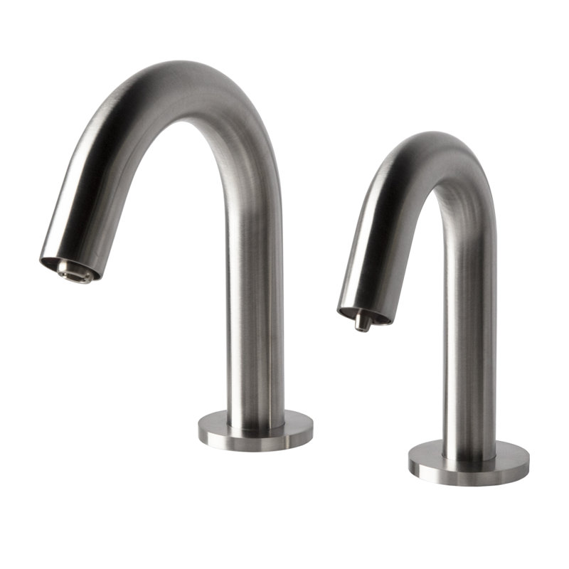 Zoom Single Hole Bathroom Faucet, Brushed Stainless Steel