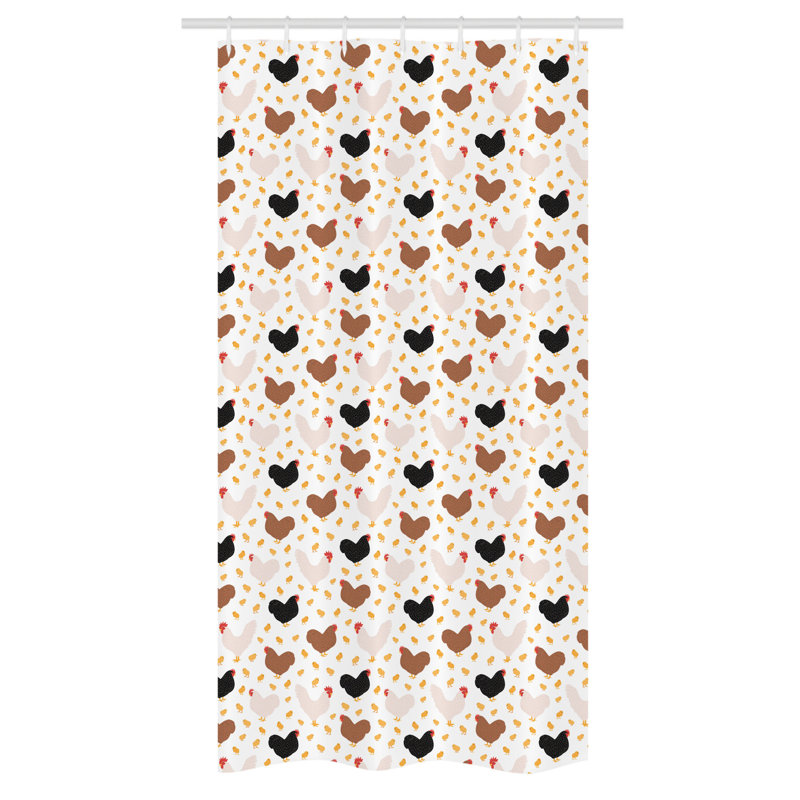 Steens Shower Curtain with Hooks Included, 72" H x 36" W