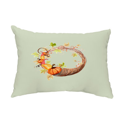  Housse et insert de coussin d'extérieur Cornucopia Wreath