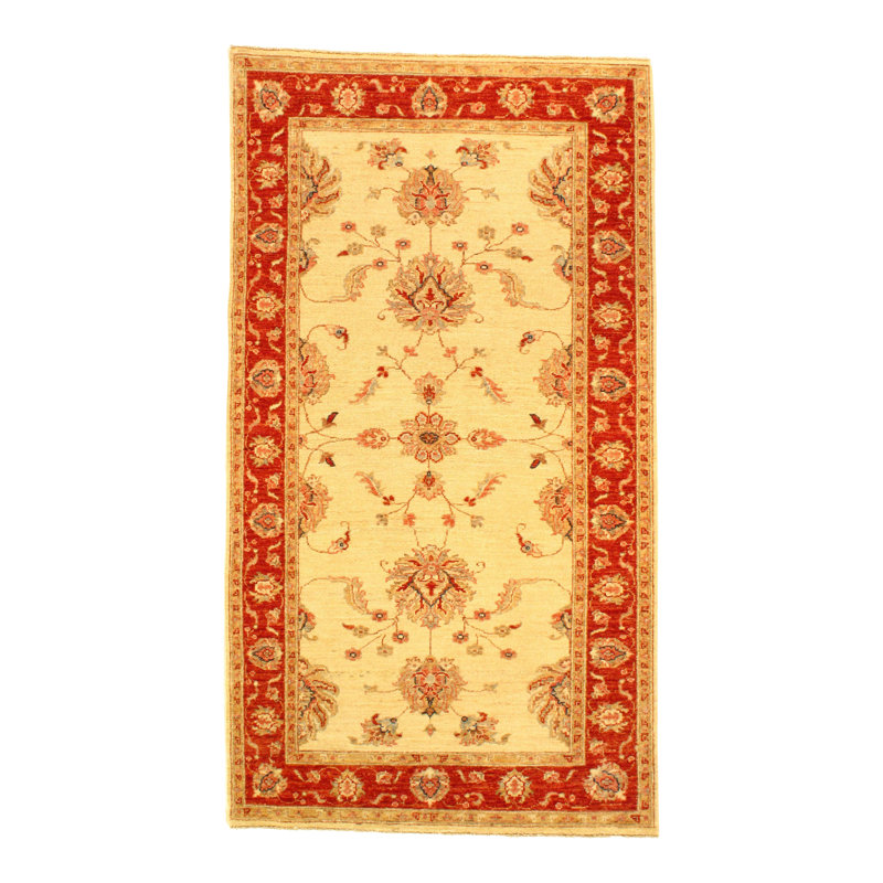 Tapis noué la en laine ivoire à la main Colella