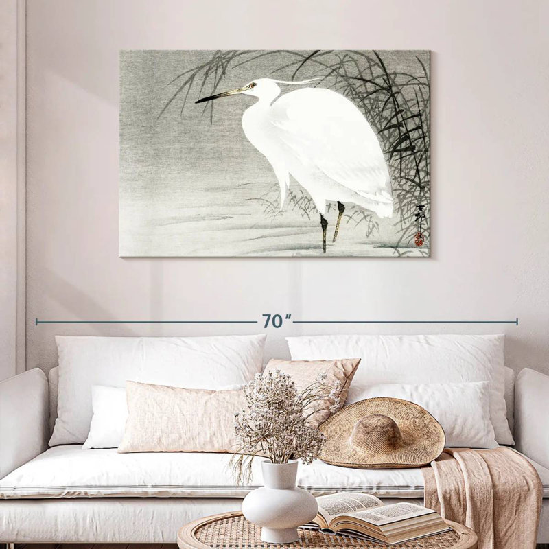 Petite aigrette, H 30 po x l 45 po