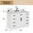 48'' Single Bathroom Vanity with Drawer, Shelf, Outlet, and Engineered Marble Top-70208315-70208320