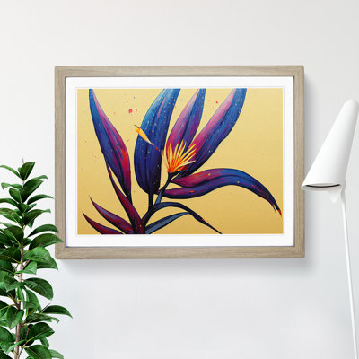 Bird of Paradise Flower Splash Vol.4 - Framed Print