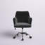 Chaise de travail ergonomique en velours Sekani-1704495224-1704495226