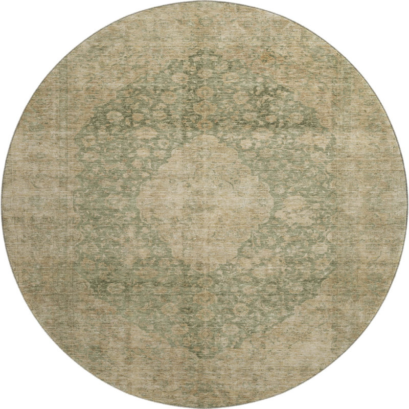 Tapis de qualité supérieure Honig AMF1657 Global, Rond 8 pi