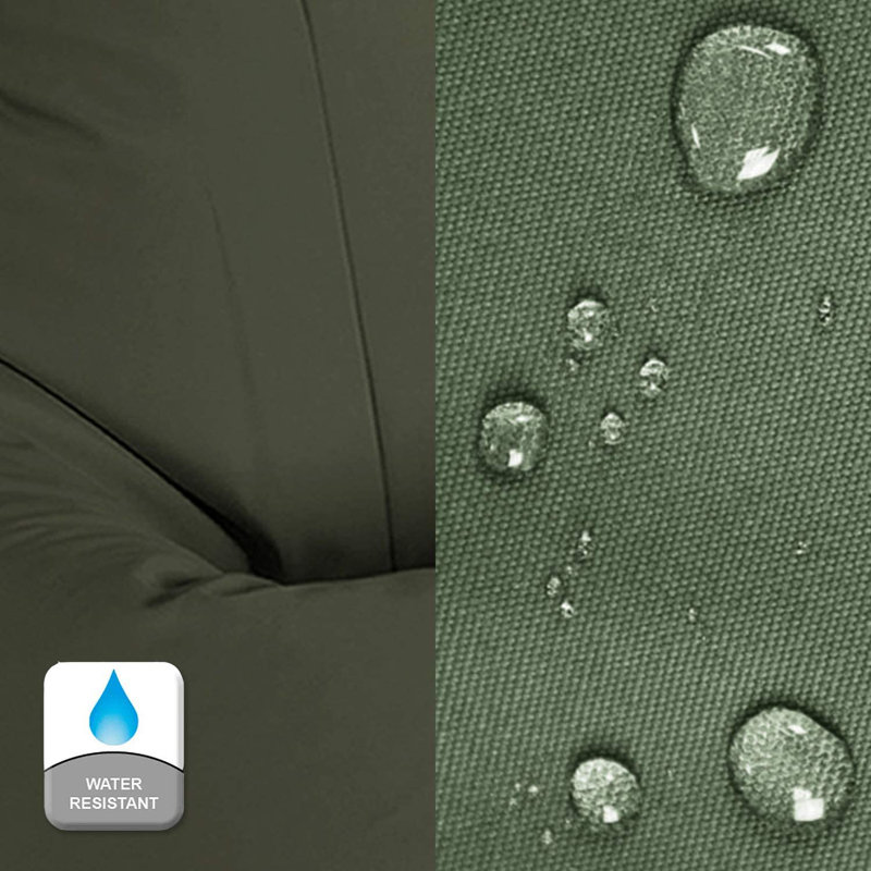 Athis Outdoor Friendly Bean Bag Chair, Olive