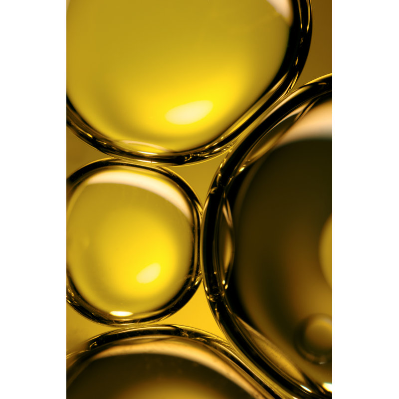 Abstract Yellow Gold Brown by Thomasvogel - Wrapped Canvas Print, 122cm H x 81cm W x 3.8cm D