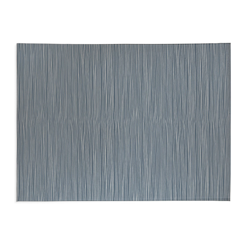 Eric Lightweight Non-Slip Kitchen Mat, Rectangle 5' x 7', Blue