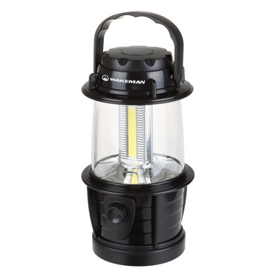Lanterne de camping DEL à piles Wakeman - Lampe réglable à piles - Lumière DEL