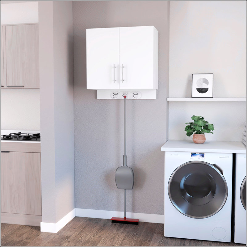 2-Door 2-Shelf Wall Storage Cabinet