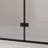 Shower Door, 1/4"(6Mm) Tempered Glass, Matte Black Aluminum Frame,  Film