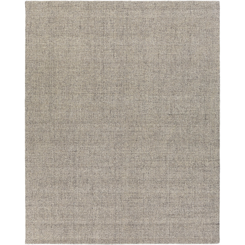Aiden Hand Tufted Wool Area Rug in Gray, Rectangle 8' x 10'