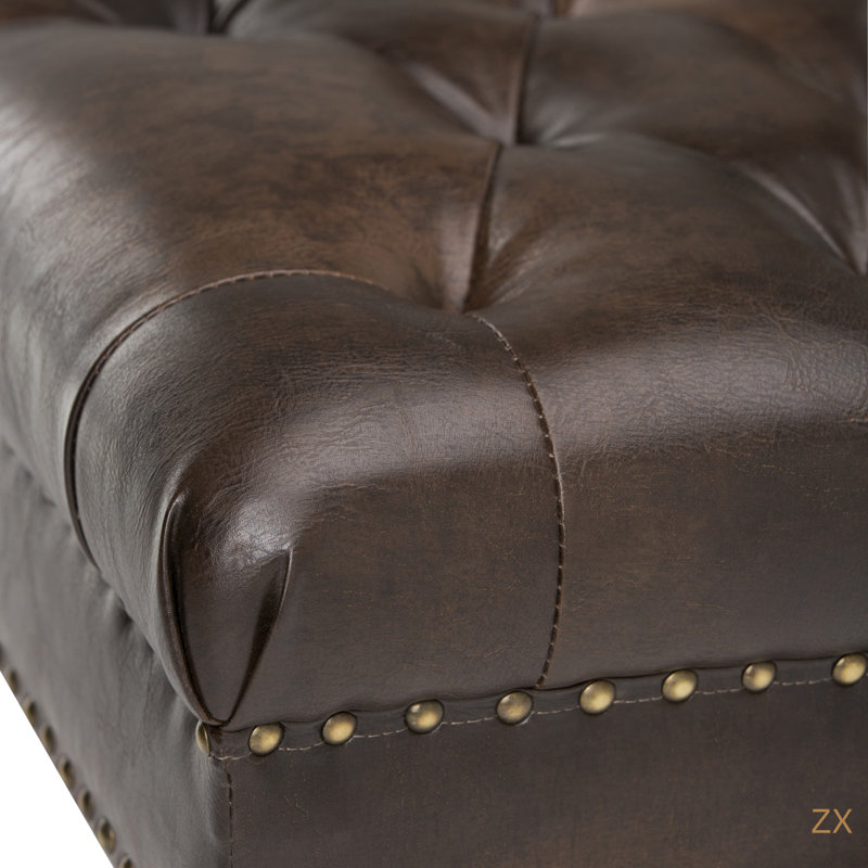 Henley - Tufted Ottoman Bench - Distressed