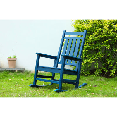 Mobilier berçant bleu marine pour adultes - avec siège confortable et chaise berçante de jardin à base stable Matériaux de conception ergonomique