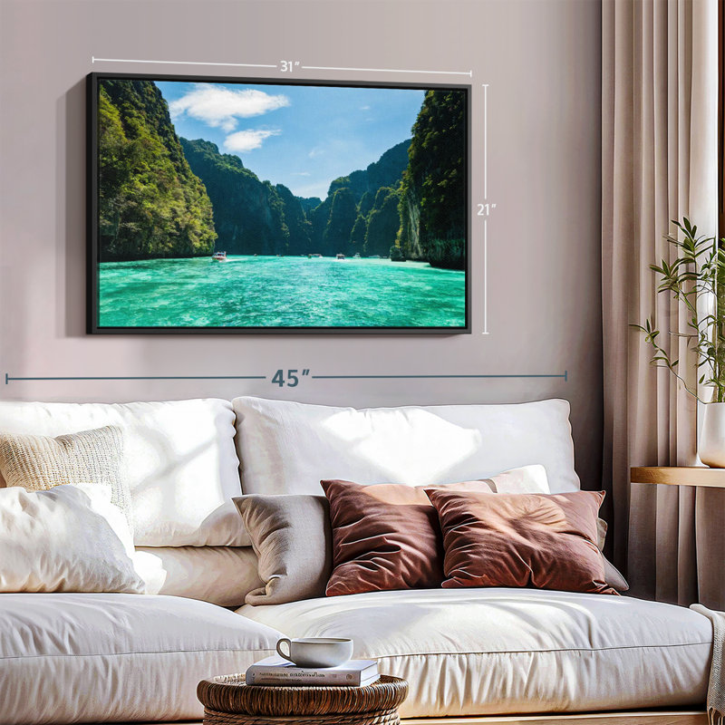 Ko Phi Phi Le Island Canvas Print, 21" H x 31" W