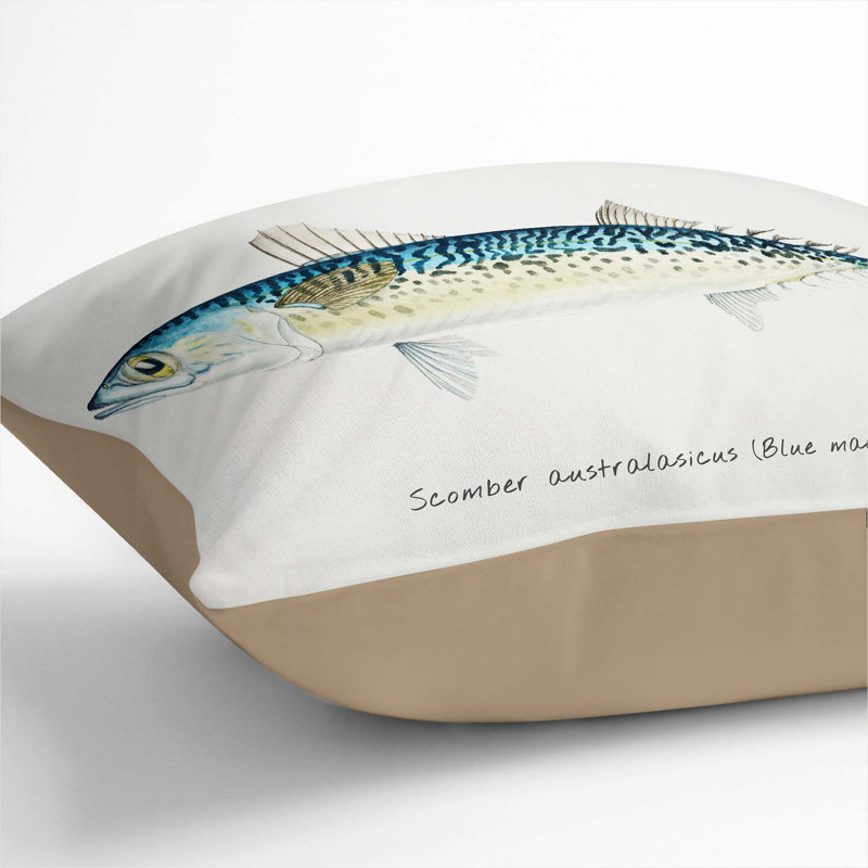 Square Throw Cushion, Stone, 40cm H x 40cm W x 15cm D