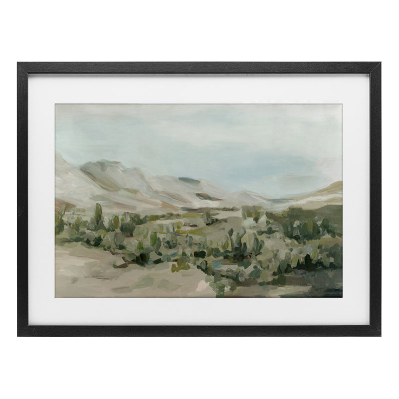«Desert Majesty Landscape», reproduction encadrée sous verre, conception par Hannah Dawson, H 14 po x l 20 po