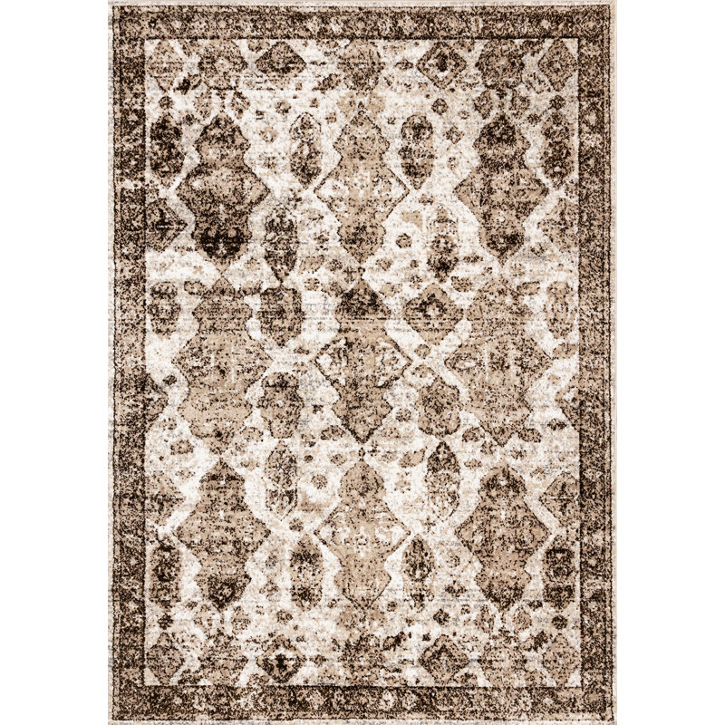 Tapis crème Brockham, Rectangle 5 pi 3 po x 7 pi 7 po