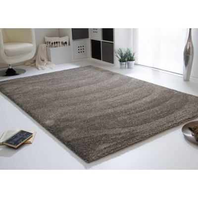 Bernadine Solid Colour Flatweave Area Rug