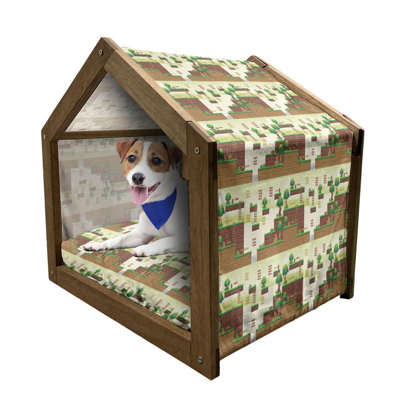 Niche pour chien en bois, H 22,44 po x l 23,62 po x P 17,72 po
