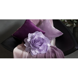 Housse de coussin décoratif décoratif à motif floral rose Simulation