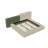 Contemporary Special-Shaped Fully Upholstered Bed With Deep Button Tufting And Storage Compartments In Rails And Footboard,No Box Spring Needed,,Beige