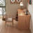 Burlywood Rectangular Solid Wood with 3 drawers desk-42152357-42152361