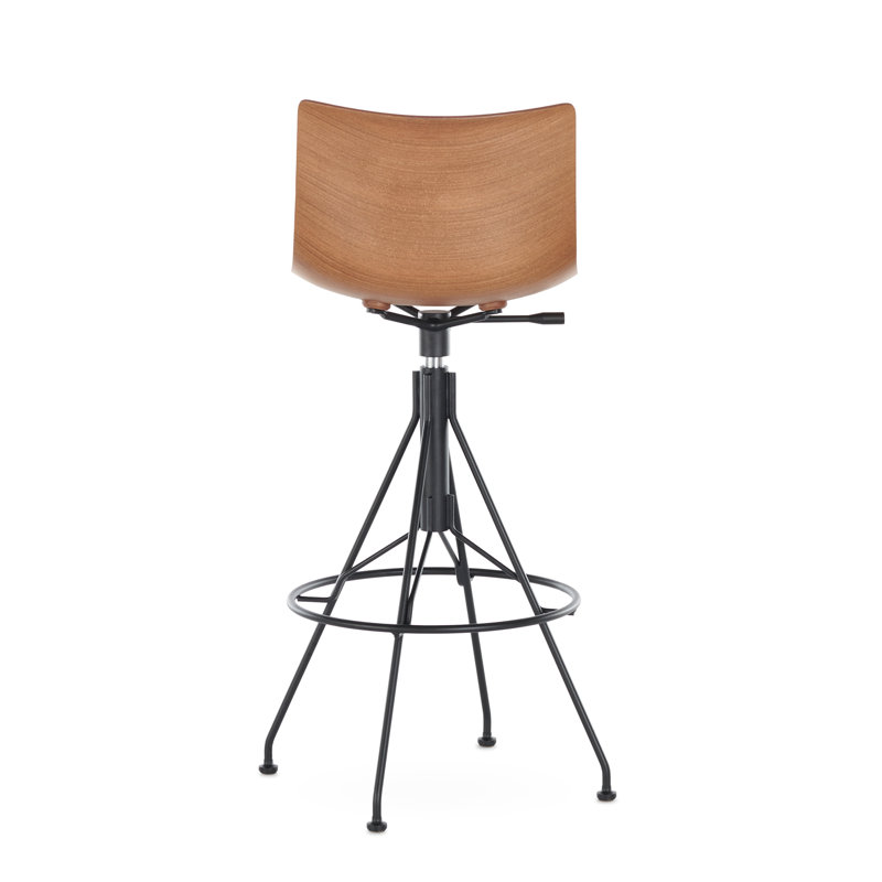 C.Koya Stool, Dark wood, Black