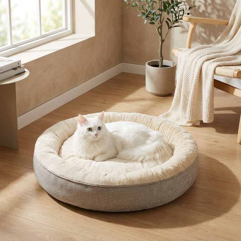 Lit pour chat Pawsy, Beige