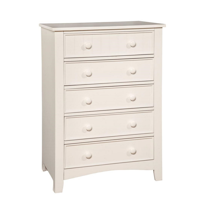 Wapakoneta Solid Wood 29'' W 6 - Drawer Dresser, White