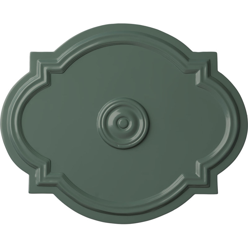 Médaillon de plafond valse l 21 1/4 po x H 17 3/8 po x P 1 po (convient aux auvents jusqu'à 4 1/2 po), Tourbillon de nuages