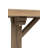 73x19x31" Brown Recycled Pine Wood Console Table With Trestle Base