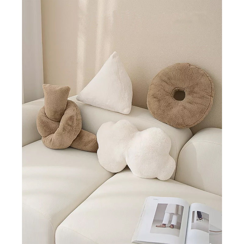 Faux Fur Reversible Throw Pillow