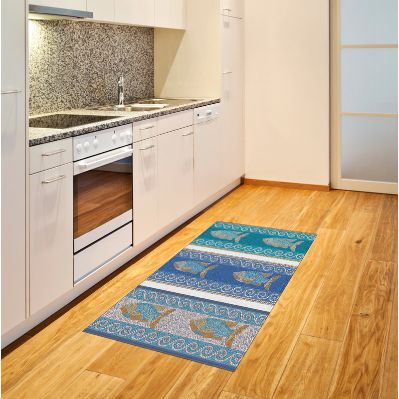 Mosaic High Density Long Fiber Poly Threads Decorative Area Rug Carpet, Rectangle 2'7" x 5'