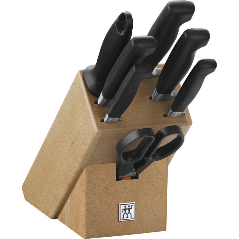 ZWILLING Four Star Knife Block, natural wood, 8 pcs