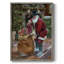 «New bottes for Christmas», reproduction encadrée - bois massif