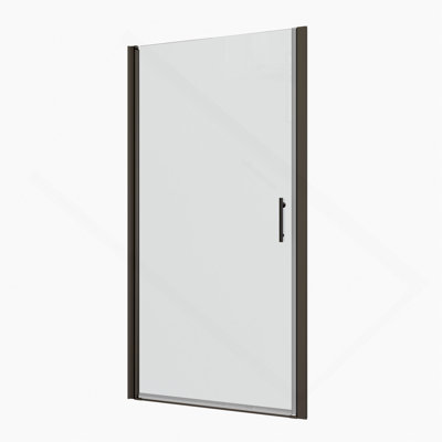 1 3/8" adjustment,universal pivot shower door, open outside, with 1/4" tempered glass